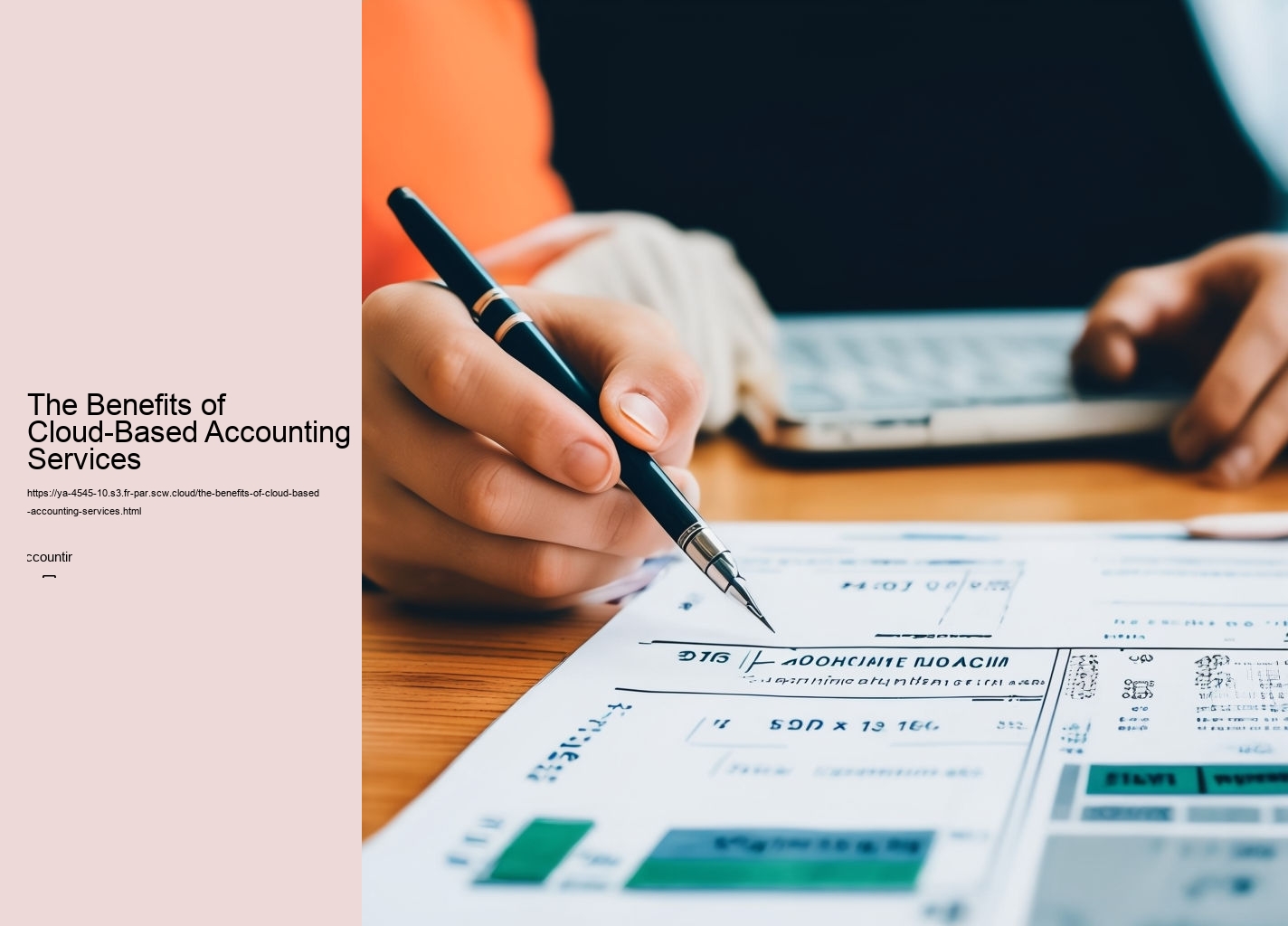 The Benefits of Cloud-Based Accounting Services